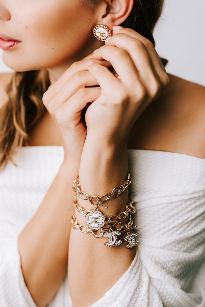 Keva Style bracelets and leather earrings